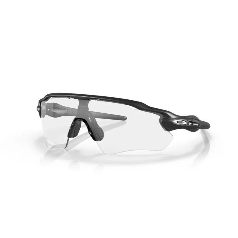 Oakley Radar EV Path  Clear To Black Iridium Photochromic Lenses Steel Frame